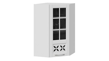 Кухонный угловой шкаф Скай ВУ45_96-(40)_1ДРДс(R) (Белоснежный софт) в Южно-Сахалинске