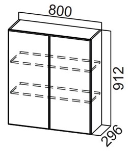 Кухонный шкаф Стайл, Ш800/912, МДФ в Южно-Сахалинске - предосмотр