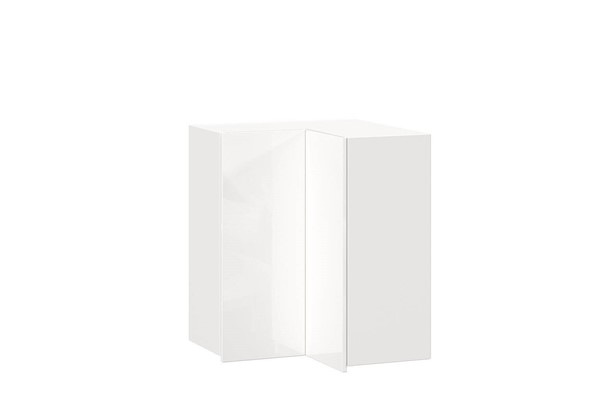 Шкаф кухонный угловой Шервуд, ЛД 281.500.000.169, белый/белый глянец в Южно-Сахалинске - изображение