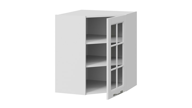 Кухонный угловой шкаф Скай ВУ45_72-(40)_1ДРс (Белоснежный софт) в Южно-Сахалинске - изображение 1