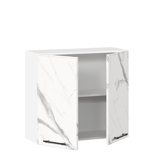 Кухонный шкаф Вилена ЛД 592.360.000.022 800 (Белый/Монте Белый) в Южно-Сахалинске - изображение 1
