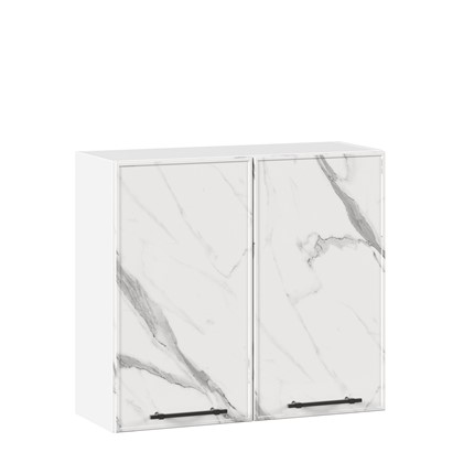Кухонный шкаф Вилена ЛД 592.360.000.022 800 (Белый/Монте Белый) в Южно-Сахалинске - изображение