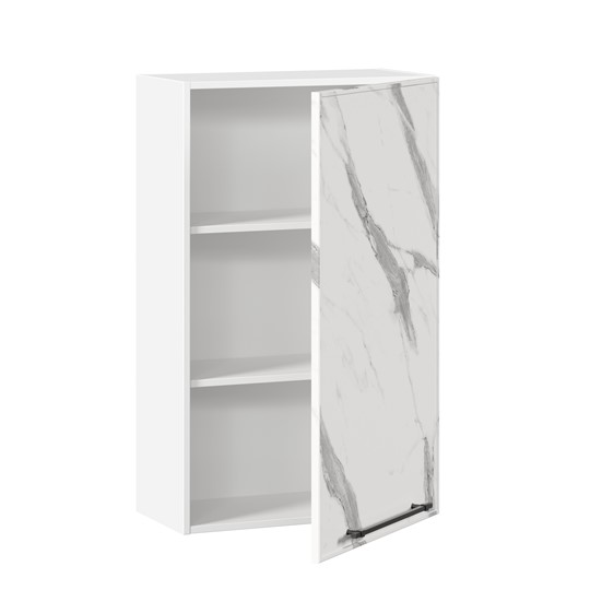 Кухонный шкаф Вилена ЛД 592.450.000.028 600 высокий (Белый/Монте Белый) в Южно-Сахалинске - изображение 1