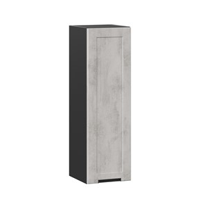 Шкаф кухонный 300 высокий Джамис ЛД 296.410.000.066, Чёрный/Белый камень в Южно-Сахалинске