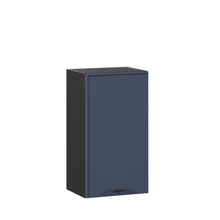 Настенный шкаф 400 Индиго ЛД 298.320.000.143, Чёрный/Тёмно-синий в Южно-Сахалинске - изображение