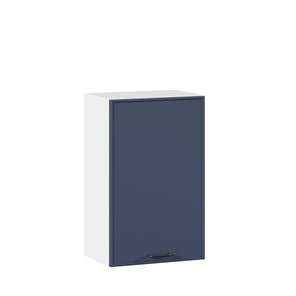 Кухонный навесной шкаф 450 Индиго ЛД 298.330.000.103, Белый/Тёмно-синий в Южно-Сахалинске