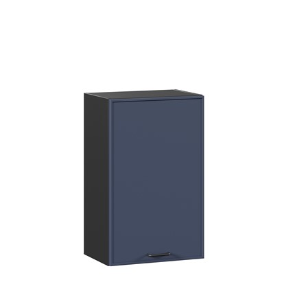Настенный шкаф 450 Индиго ЛД 298.330.000.145, Чёрный/Тёмно-синий в Южно-Сахалинске - изображение