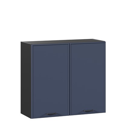 Навесной кухонный шкаф 800 Индиго 298.360.000.148, Чёрный/Тёмно-синий в Южно-Сахалинске - изображение