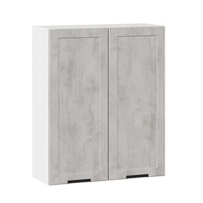 Кухонный шкаф 800 высокий Джамис ЛД 296.460.000.029, Белый/Белый камень в Южно-Сахалинске - предосмотр