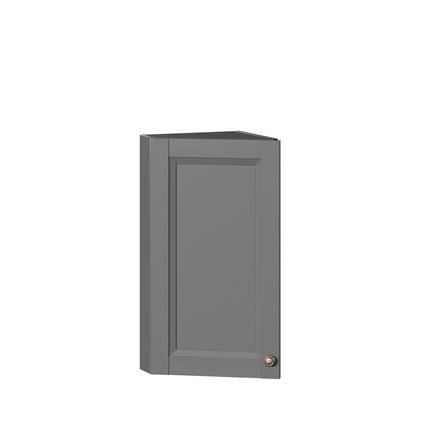 Кухонный навесной шкаф Амели-3 350 окончание ЛД 299.690.000.060, Черный/Оникс серый в Южно-Сахалинске - изображение