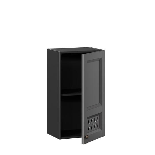 Шкаф навесной Амели-3 400 ЛД 299.320.000.025, Черный/Оникс серый в Южно-Сахалинске - изображение 1