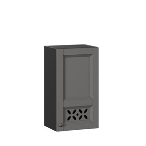 Шкаф навесной Амели-3 400 ЛД 299.320.000.025, Черный/Оникс серый в Южно-Сахалинске - предосмотр