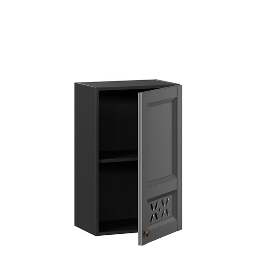 Кухонный навесной шкаф Амели-3 450 ЛД 299.330.000.028, Черный/Оникс серый в Южно-Сахалинске - изображение 1
