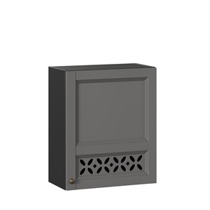 Навесной кухонный шкаф Амели-3 600 ЛД 299.350.000.031, Черный/Оникс серый в Южно-Сахалинске - предосмотр