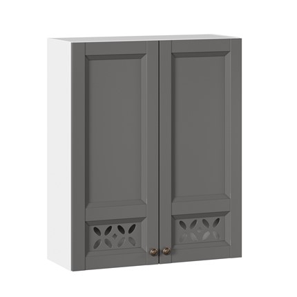 Шкаф на кухню Амели-3 высокий 800 ЛД 299.460.000.049, Белый/Оникс серый в Южно-Сахалинске - изображение