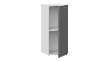 Навесной шкаф Белладжио 1В3 (Белый, Софт графит) в Южно-Сахалинске - предосмотр 1