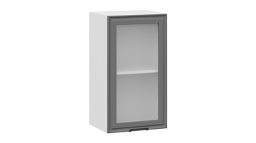 Кухонный шкаф Белладжио 1В4С (Белый, Софт графит) в Южно-Сахалинске - предосмотр