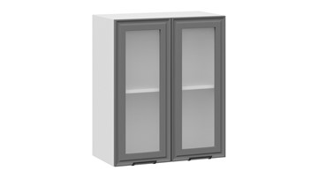 Кухонный шкаф Белладжио 1В6С (Белый, Софт графит) в Южно-Сахалинске - предосмотр