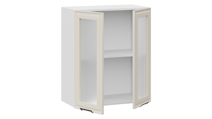 Шкаф на кухню Белладжио 1В6С (Белый, Софт панакота) в Южно-Сахалинске - изображение 1