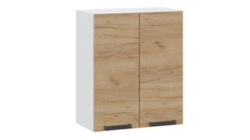 Навесной кухонный шкаф Детройт 1В6 (Белый/Дуб Крафт золотой) в Южно-Сахалинске