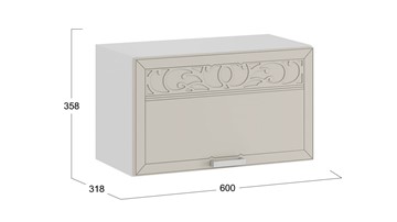 Навесной кухонный шкаф Долорес 1В6Г (Белый/Крем) в Южно-Сахалинске - предосмотр 2