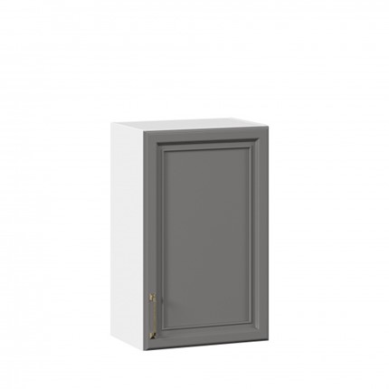 Настенный шкаф Джелатто 450 ЛД 241.330.000.103, Белый/Оникс серый в Южно-Сахалинске - изображение