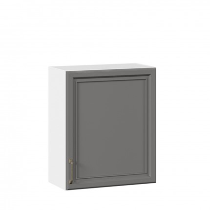 Настенный шкаф Джелатто 600 ЛД 241.350.000.104, Белый/Оникс серый в Южно-Сахалинске - изображение