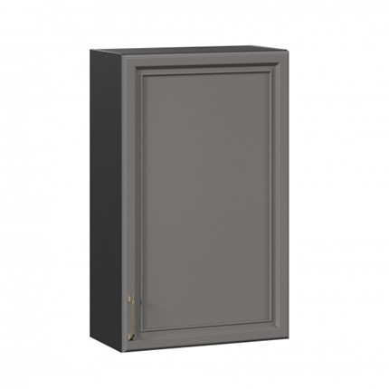 Навесной шкаф Джелатто 600 высокий ЛД 241.450.000.154, Черный/Оникс серый в Южно-Сахалинске - изображение