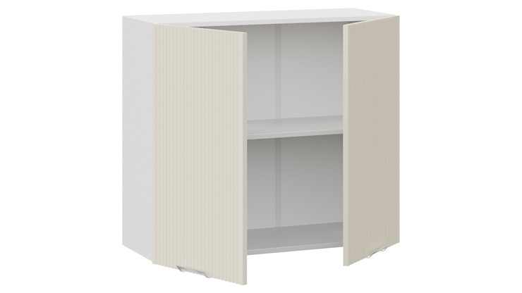 Навесной шкаф Кимберли 1В8 (Белый, Крем) в Южно-Сахалинске - изображение 1