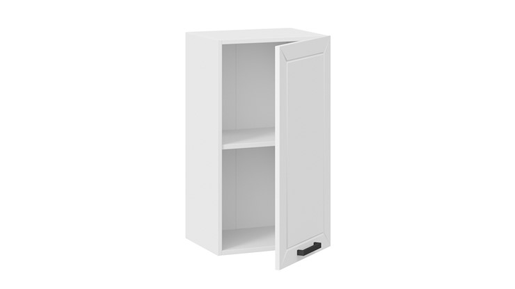 Навесной шкаф Лорас 1В4 (Белый/Холст белый) в Южно-Сахалинске - изображение 1