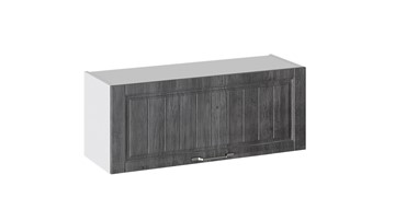 Навесной кухонный шкаф Прованс (Белый глянец/Санторини темный) В_36-90_1ДО в Южно-Сахалинске