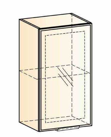 Шкаф кухонный Стоун L400 Н720 (1 дв. рам.) в Южно-Сахалинске - изображение 1