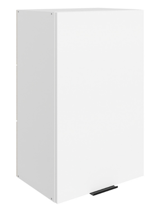 Кухонный навесной шкаф Стоун L450 Н720 (1 дв. гл.) (белый/джелато софттач) в Южно-Сахалинске - изображение