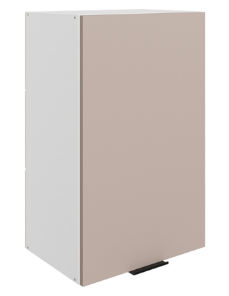 Кухонный шкаф Стоун L450 Н720 (1 дв. гл.) (белый/грей софттач) в Южно-Сахалинске - изображение