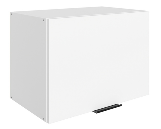 Кухонный шкаф Стоун L500 Н360 (1 дв. гл.) (белый/джелато софттач) в Южно-Сахалинске - изображение