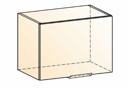 Кухонный шкаф Стоун L500 Н360 (1 дв. гл.) (белый/джелато софттач) в Южно-Сахалинске - изображение 1