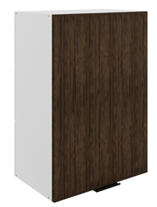 Шкаф на кухню Стоун L500 Н720 (1 дв. гл.) (белый/палисандр) в Южно-Сахалинске - предосмотр