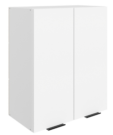 Кухонный шкаф Стоун L600 Н720 (2 дв. гл.) (белый/джелато софттач) в Южно-Сахалинске - изображение
