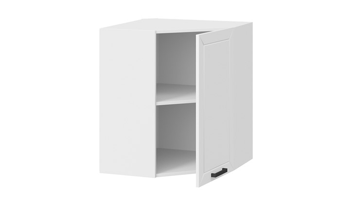 Навесной кухонный  угловой шкаф Лорас 1В6У (Белый/Холст белый) в Южно-Сахалинске - изображение 1