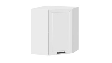 Навесной кухонный  угловой шкаф Лорас 1В6У (Белый/Холст белый) в Южно-Сахалинске