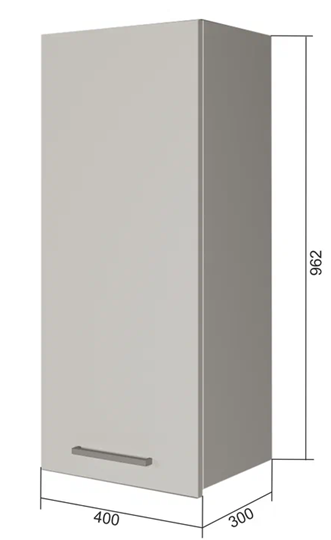 Шкаф на кухню В9 40, Дуб крафт/Белый в Южно-Сахалинске заказать по ...