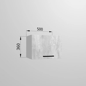 Кухонный шкаф ВГ 50, Бетон пайн/Белый в Южно-Сахалинске - предосмотр 1