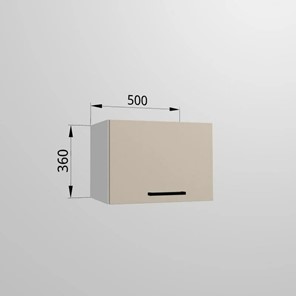 Кухонный шкаф ВГ 50, Сатин/Белый в Южно-Сахалинске - предосмотр 1