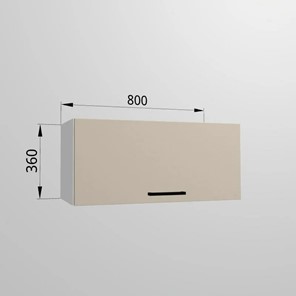 Кухонный шкаф ВГ 80, Сатин/Белый в Южно-Сахалинске - предосмотр 1