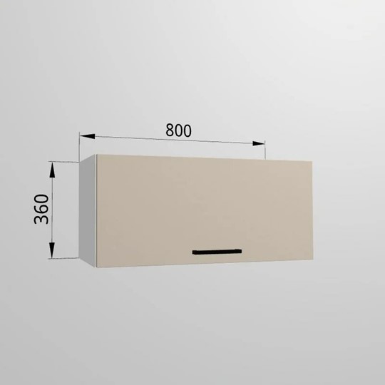 Кухонный шкаф ВГ 80, Сатин/Белый в Южно-Сахалинске - изображение 1