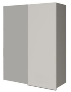 Кухонный навесной шкаф ВУП 960 Белое гладкое Ламарти/Антрацит в Южно-Сахалинске - предосмотр