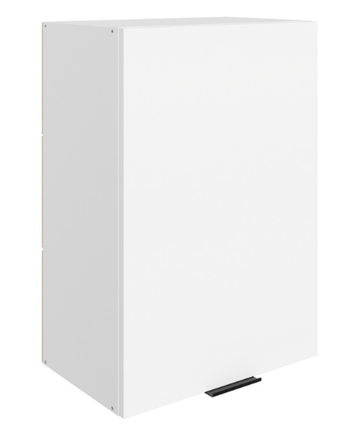 Навесной шкаф Стоун L500 Н720 (1 дв. гл.) (белый/джелато софттач) в Южно-Сахалинске - изображение