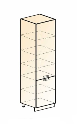 Шкаф-пенал Бостон 2 L600 (2 дв. гл.) в Южно-Сахалинске - изображение
