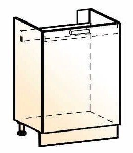 Шкаф рабочий под мойку Стоун L600 (1 дв. гл.) в Южно-Сахалинске - изображение