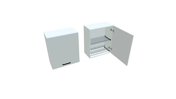 Кухонный шкаф ВС7 60, Белое гладкое Ламарти/Белый в Южно-Сахалинске